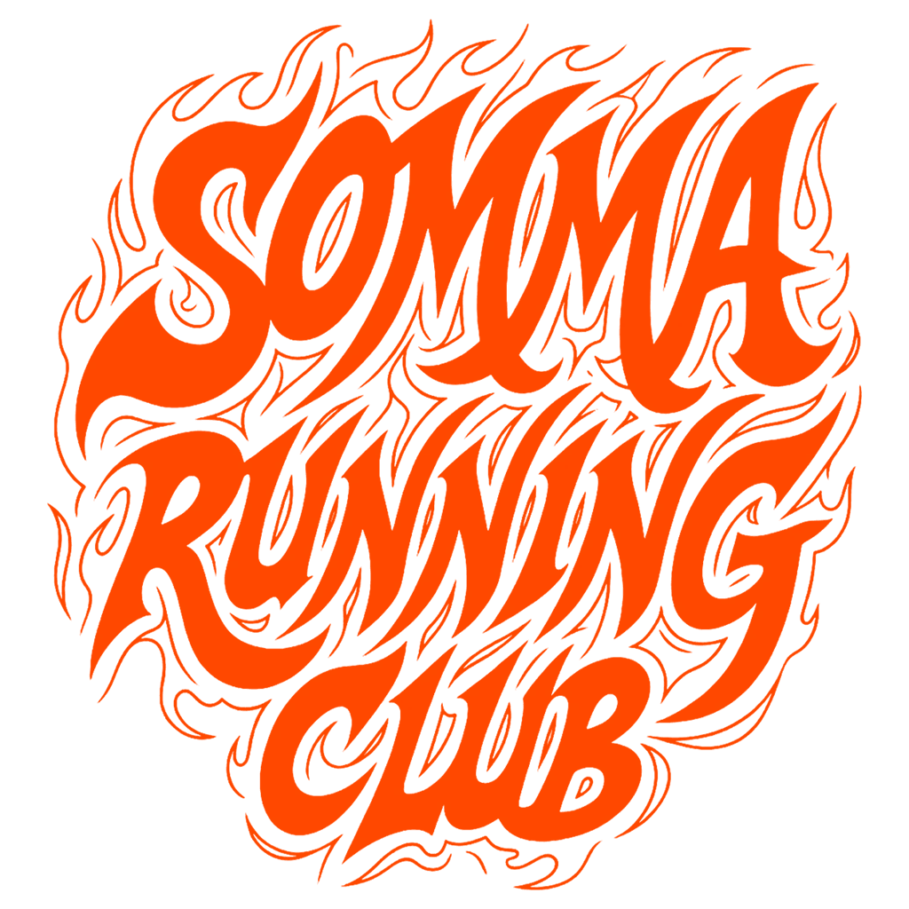 Somma Running Club, em letras de fogo