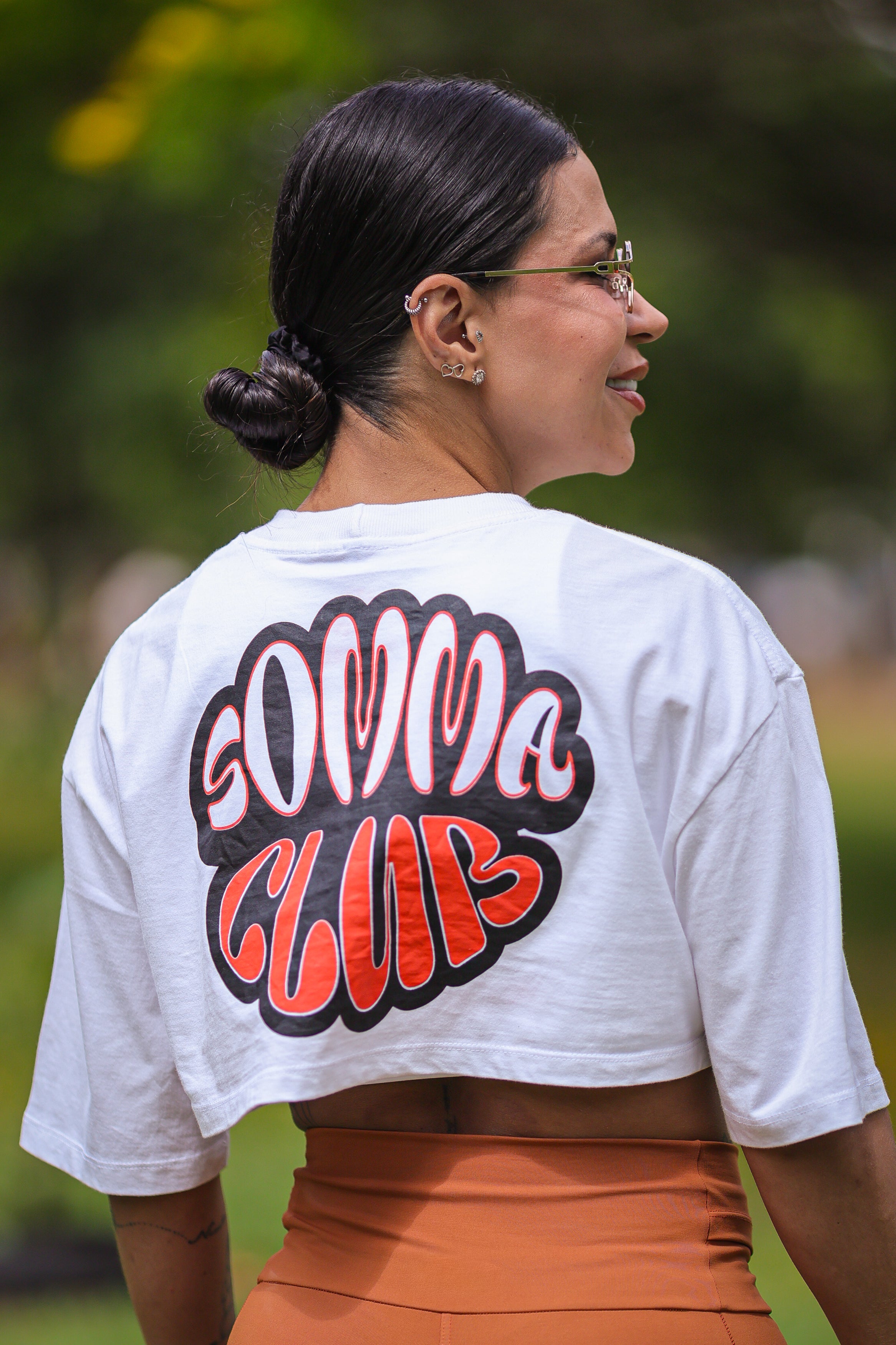 Cropped Oversized Algodão Off-White